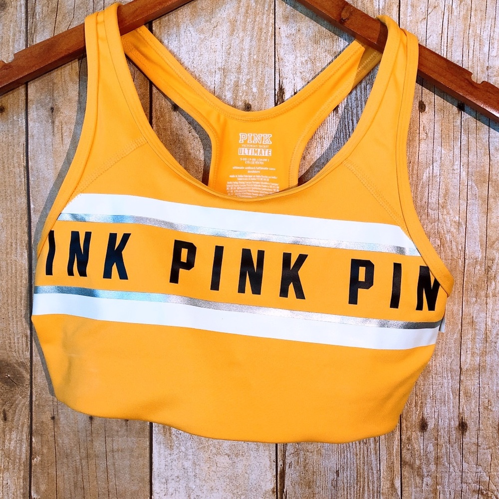 Pink by Victoria Secret Sport Bra Size yellow
